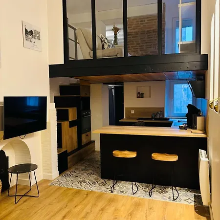 L'elegant Duplex Carmes Lägenhet Toulouse